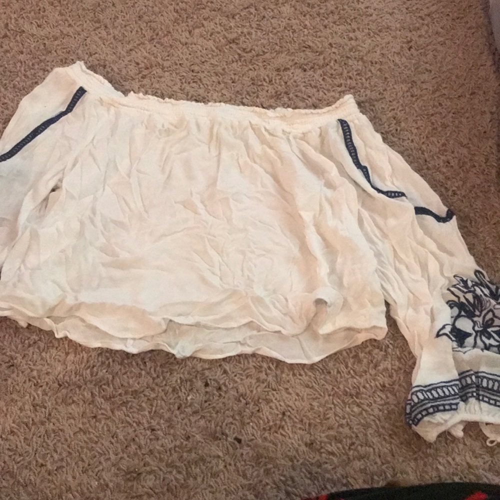 Long sleeve summer crop top